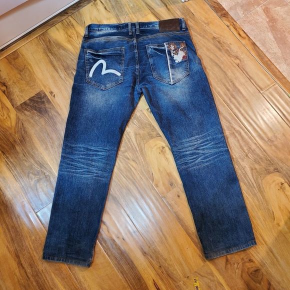 Evisu Jeans unique size 20 w embroidery accent - Picture 10 of 11
